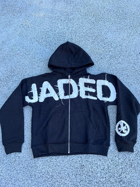 JADED DISTRESSED HOODIE