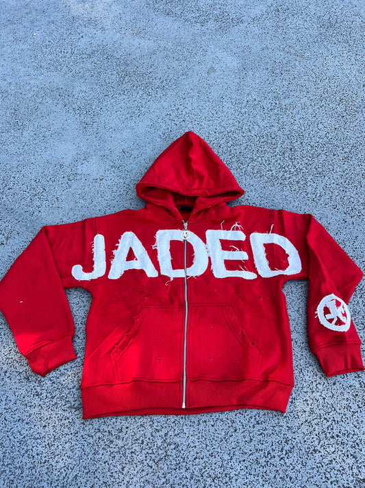 JADED DISTRESSED HOODIE