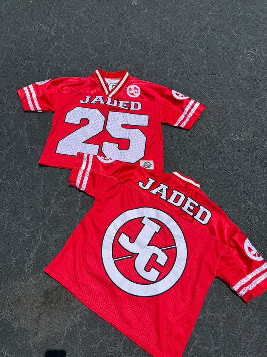 RED RHINESTONE JERSEYS